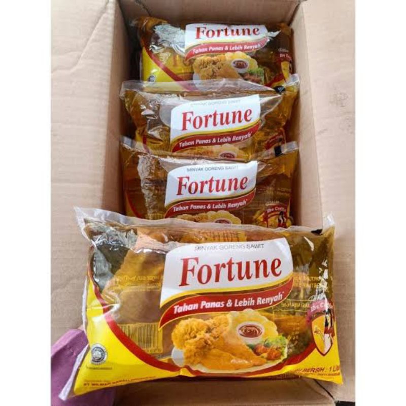 

Minyak fortune kemasan bantal 1liter