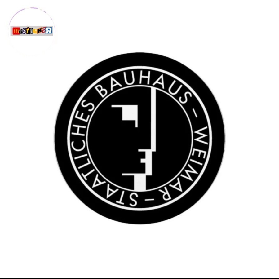 

sticker STAATLICHES BAUHAUS WEIMAAR logo rounded stiker