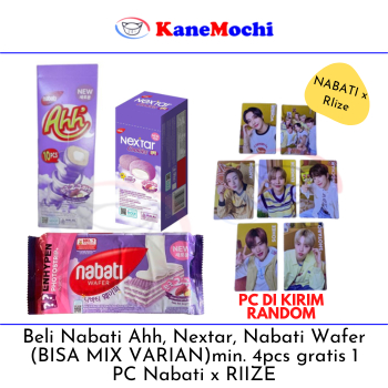 

Nabati Ahh 30gr - Nabati Wafer 122gr - Nextar Cookies Korean Goguma 90gr Versi ENHYPEN