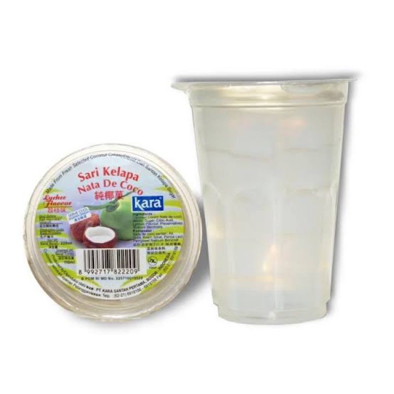 

kara nata de coco lychee 220g - kara nata de coco leci