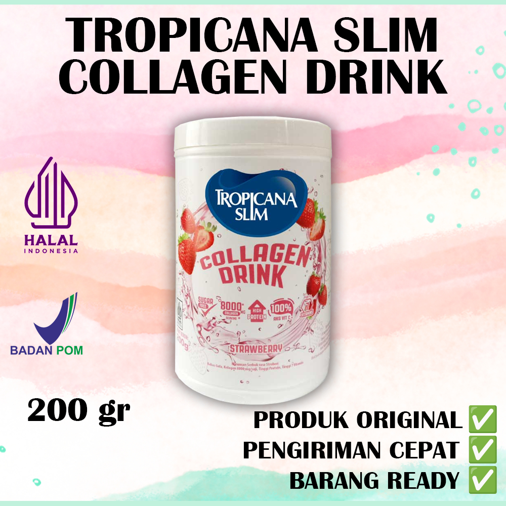 Tropicana Slim Collagen Drink Strawberry 200gr
