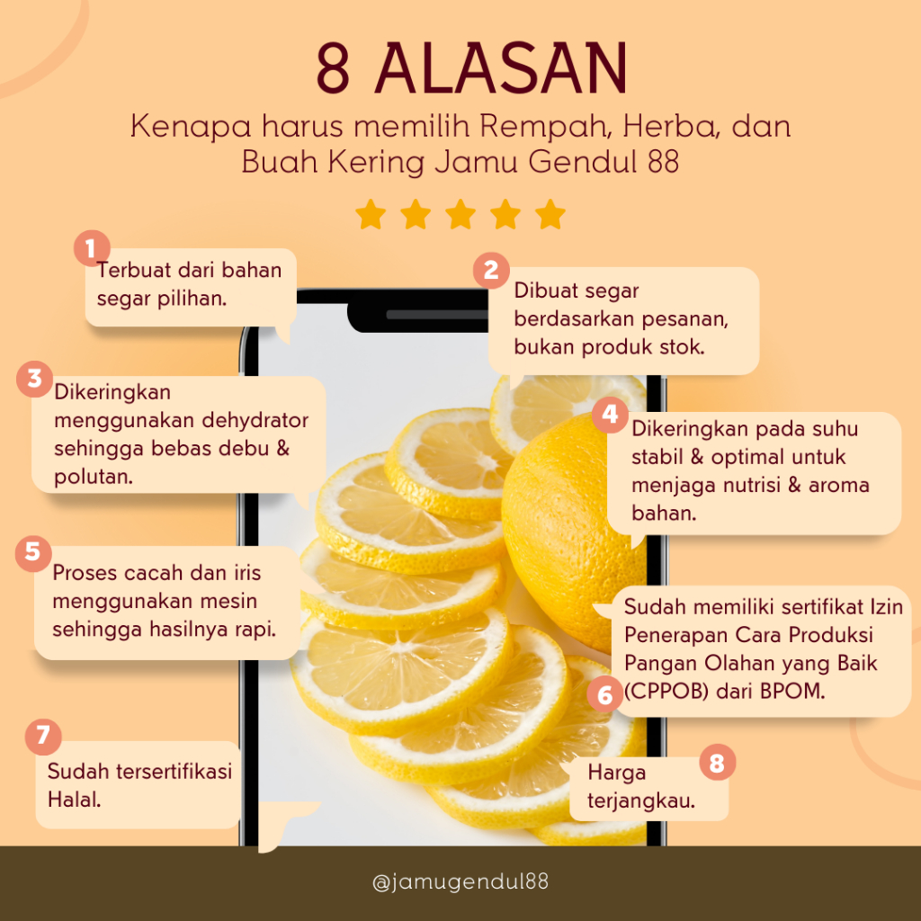 

Melon Kering - Dried Melon Slice - Dehydrated Melon - Buah Kering by Jamu Gendul 88