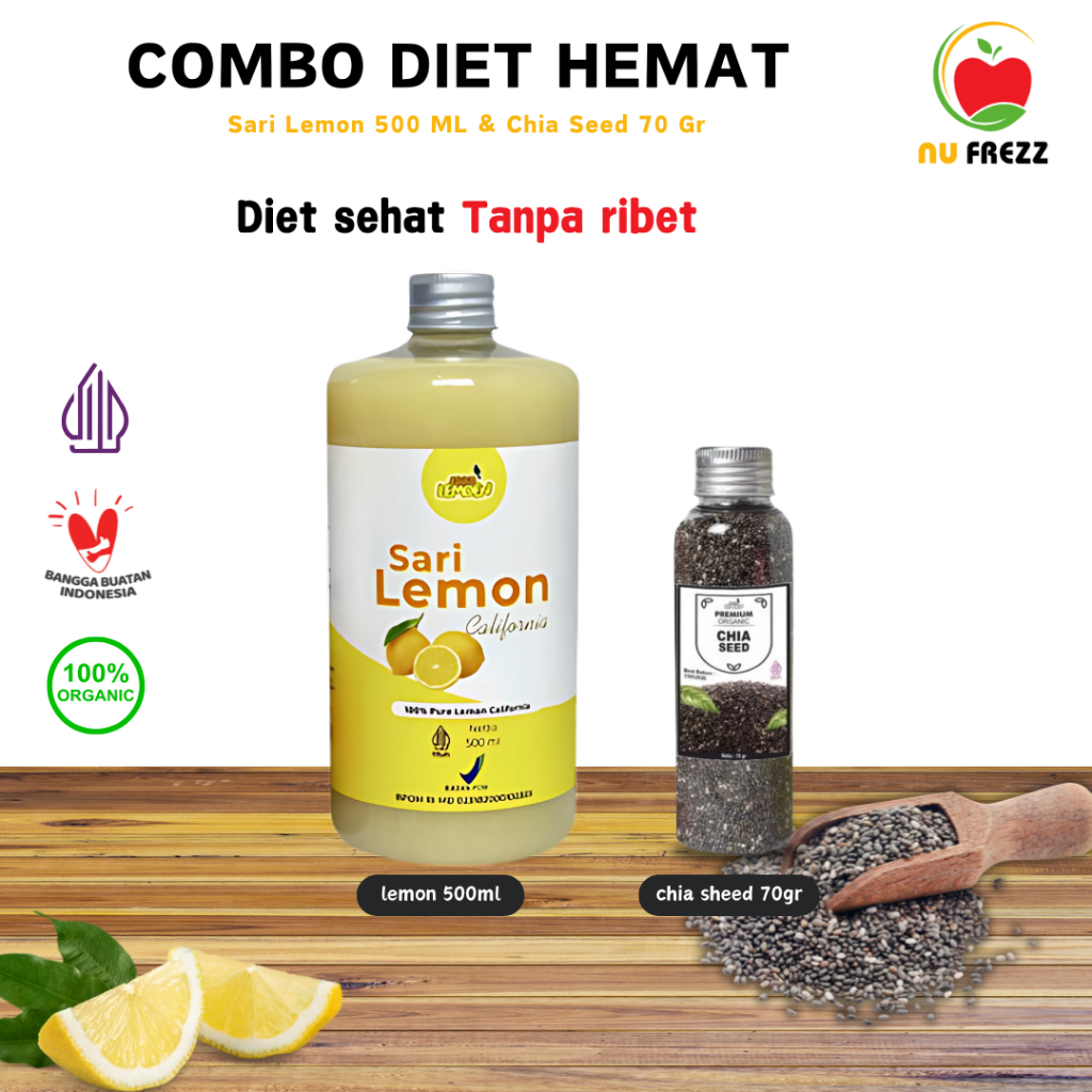 

Sari Lemon California Fresh 500ml Chia Seed 70gr Diet dan Detox