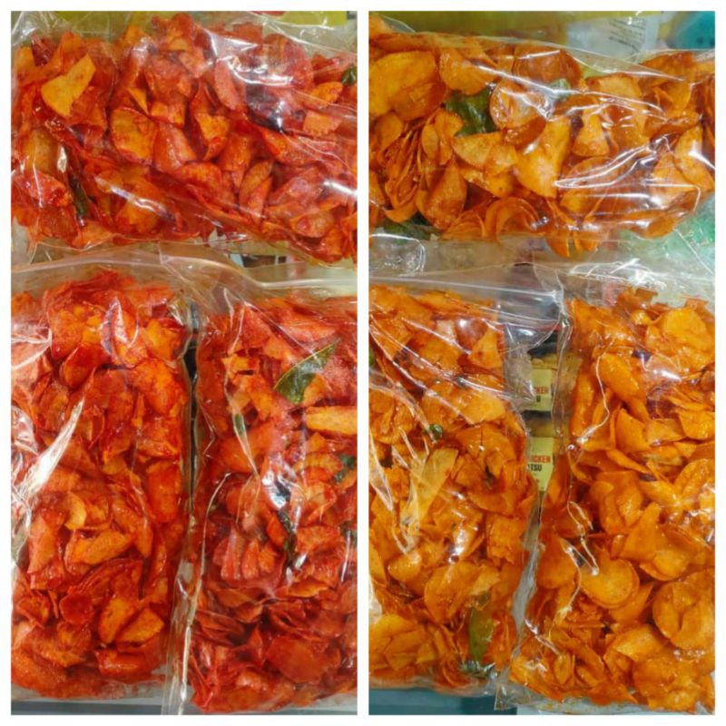 

KRIPIK SINGKONG SANJAI KHAS PADANG | VARIAN BALADO DAN CABAI