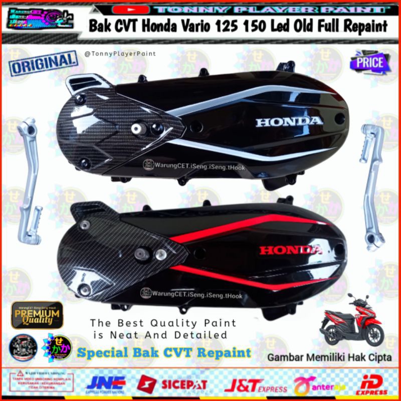 Bak Cvt Fulset Airdut Carbon Repaint Warna Hitam Honda Vario 125 150 Led Old