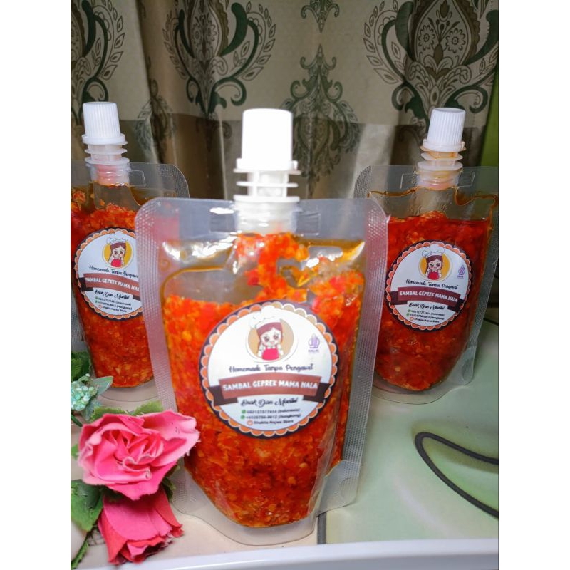 

[HOME MADE] SAMBAL GEPREK ORIGINAL FULL CABE SEGAR MANTUL MURAH MERIAH TANPA PEWARNA TANPA PENGAWET 100 GRAM