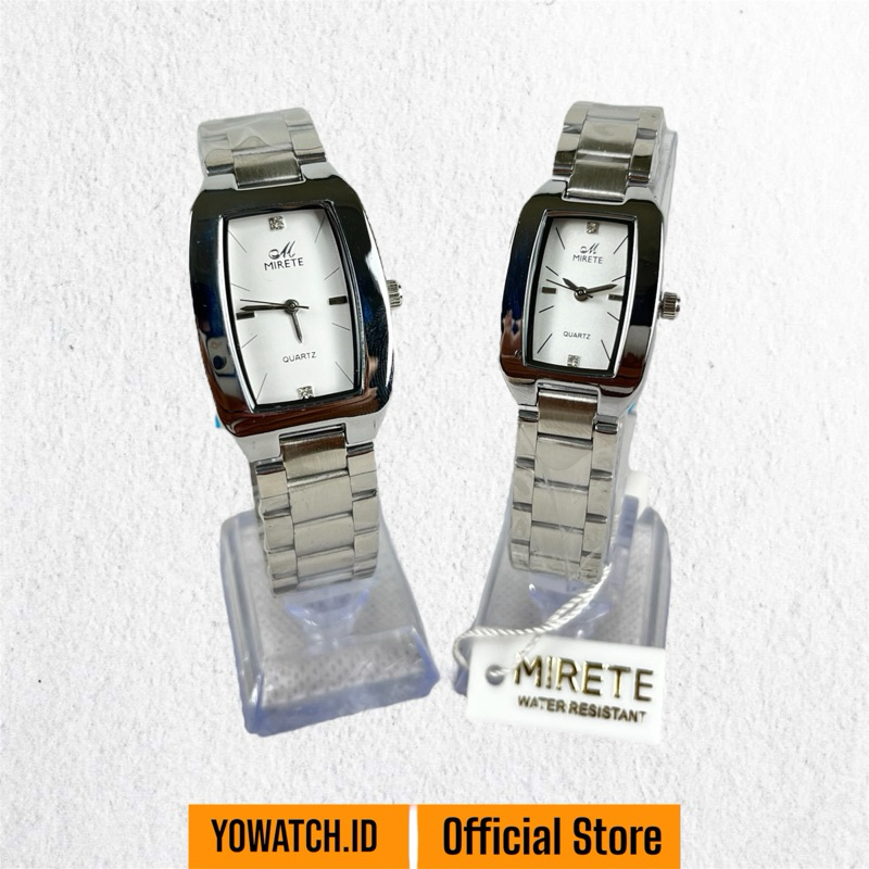 Original Jam Tangan Mirete Rantai Segi Water Resistant Bahan Halus | Free Box