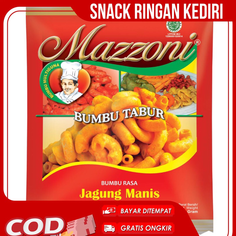 

bumbu tabur rasa jagung manis merk mazzoni 100gr