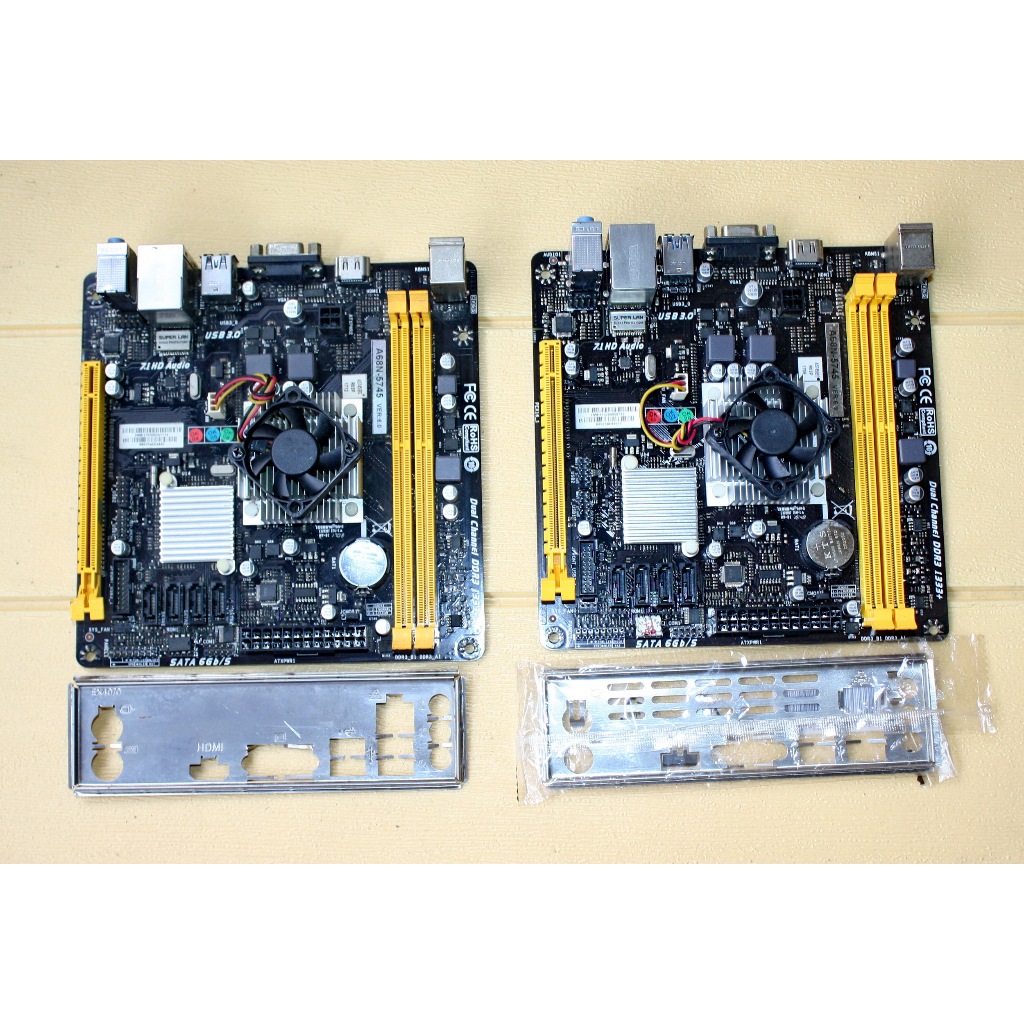 MOBO MINI ITX AMD A10 5745 BIOSTAR A68N-5745 VGA IGP AMD RADEON HD 8610G KENCENG NORMAL MURMER