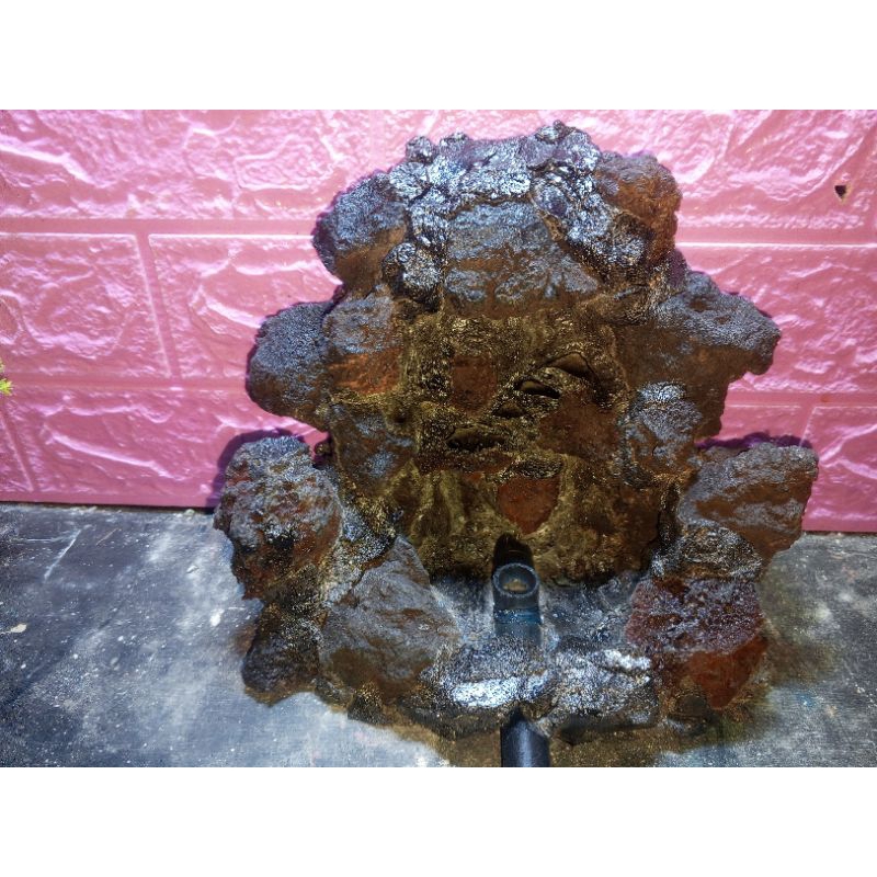 Tebing aquascape air terjun pasir batu larvarok jvr 20