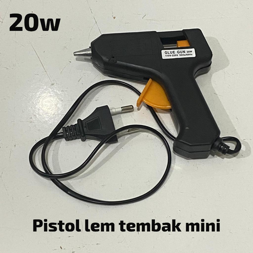 

HARGA PROMO Lem Tembak / Hot Melt Glue Gun On Off 20watt / Glue Gun Mini