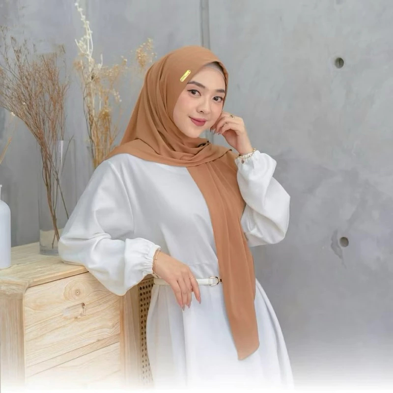 HIJAB SEGITIGA INSTAN JERSEY LABEL AKRILIK BY HIJAB WAHYU HIJAB