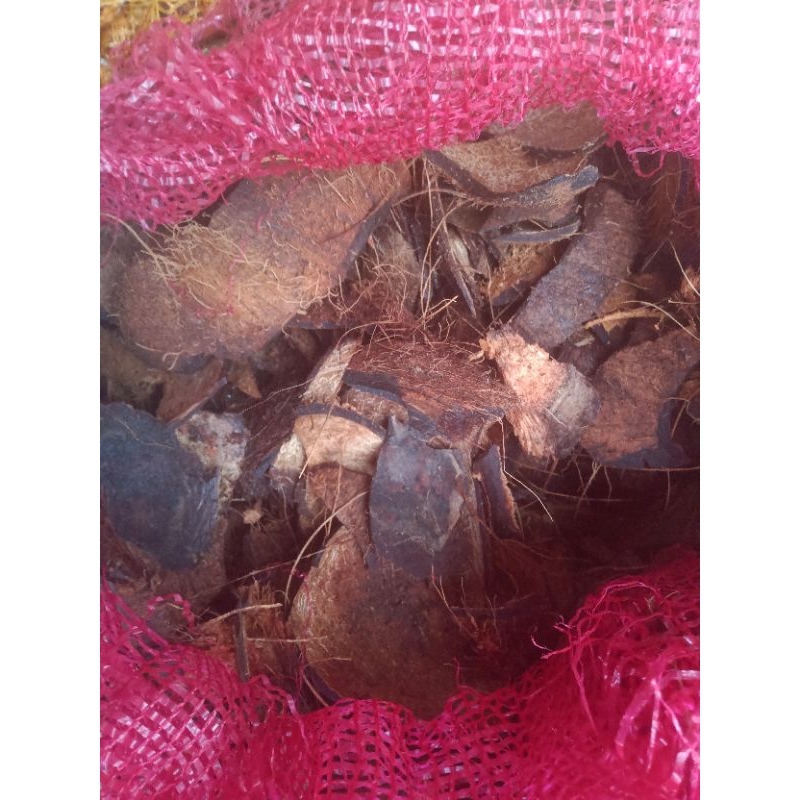 Batok kelapa cacah/pecah kering 1kg