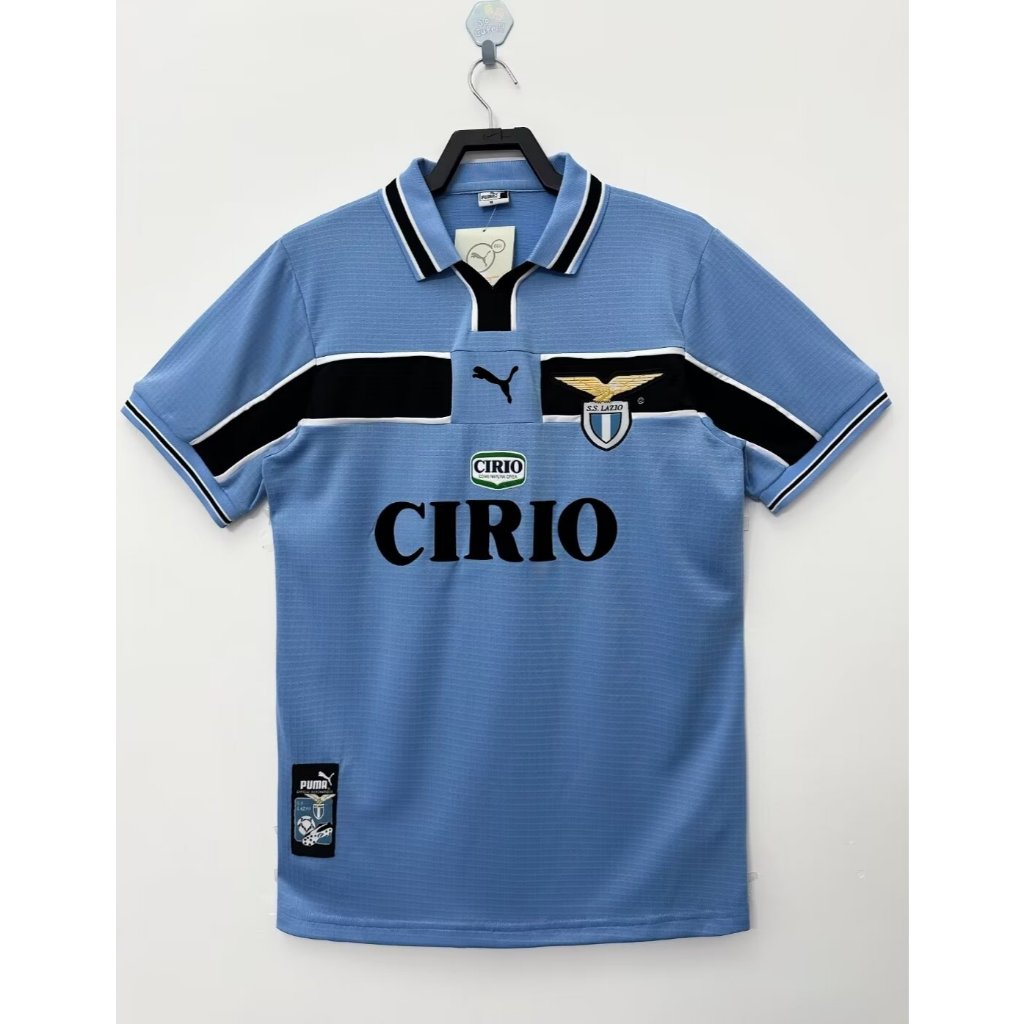 BAJU BOLA JERSEY LAZIO HOME 1998 1999 GRADE ORI JERSEY LAZIO RETRO 1998 1999 JERSEY LAZIO CIRIO