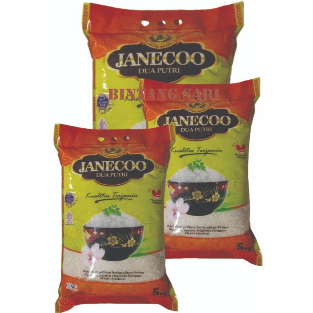 

BERAS PREMIUM KEMASAN 5kg MEREK JANECOO
