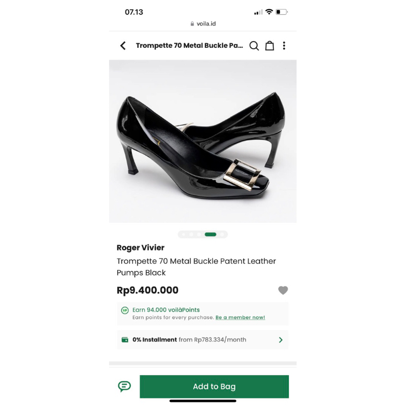 Preloved Roger Vivier Black+Maroon Pump Heels+Sergio Rossi heels