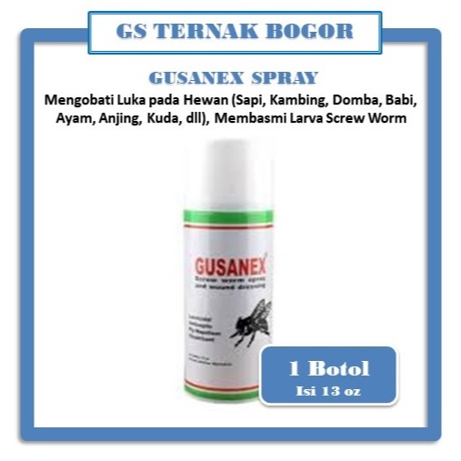 GUSANEX / GUSANEX SPRAY (Obat Luka Untuk Ternak)