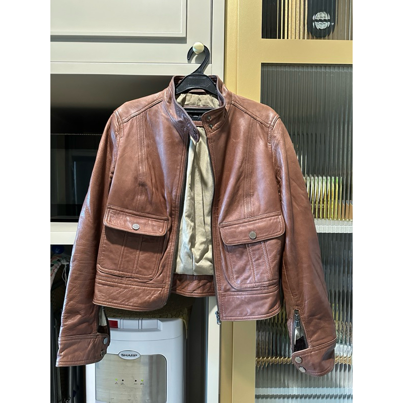 Preloved Jaket Kulit Massimo Dutti