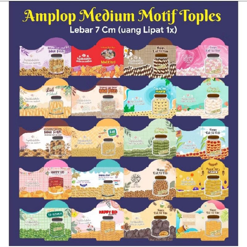 

(BELUM DI LEM) Amplop Lebaran motif TOPLES 2025 1000 LEMBAR