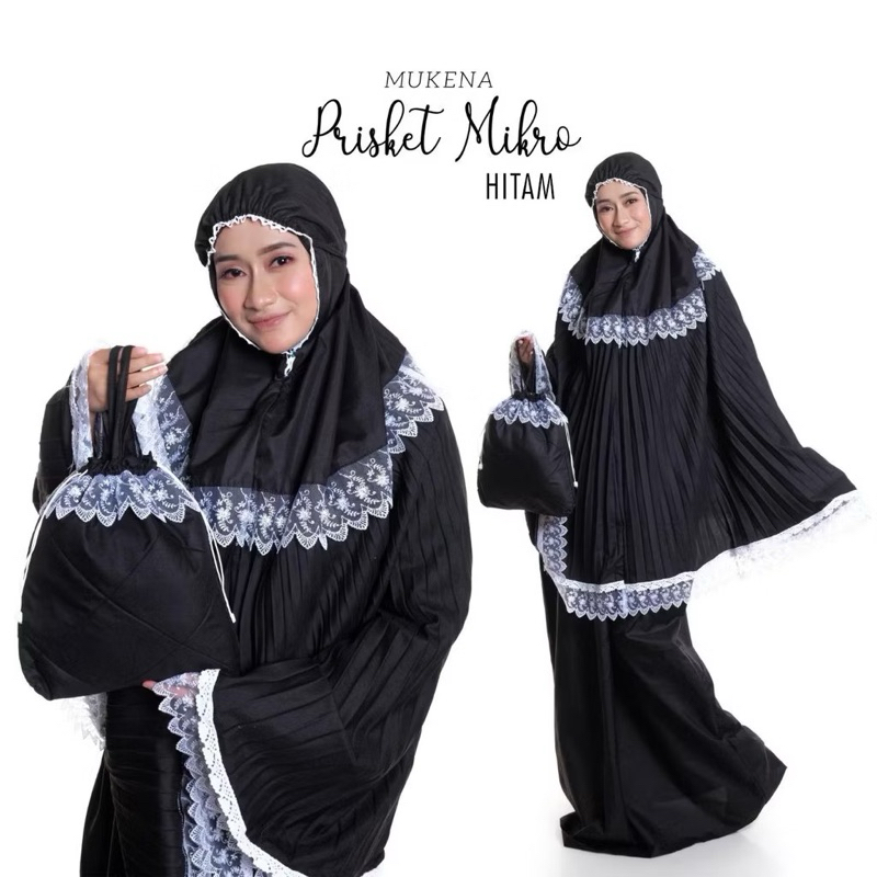 MUKENA PLISKET RENDA DEWASA - Mukena Dewasa Plisket Renda Renda - Mukena Dewasa Renda Plisket