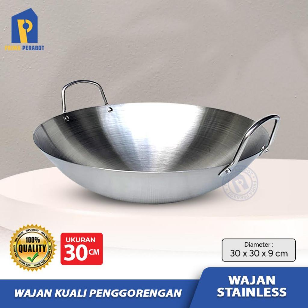 Wajan Stainless 30cm Kuali Penggorengan Vienna