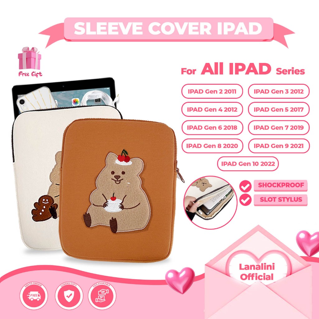 Tas Tablet Apple iPad 11th 2025 9.7 10.2 10.9 inch 2 3 4 5 6 7 8 9 10 Gen 4th 3rd 2nd 9th 8th 7th 8t