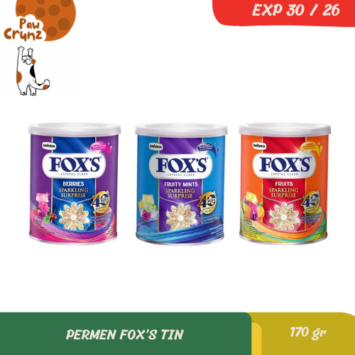 

PERMEN FOX FRUIT / BERRIES / FRUITY MINTS KALENG 180 GR