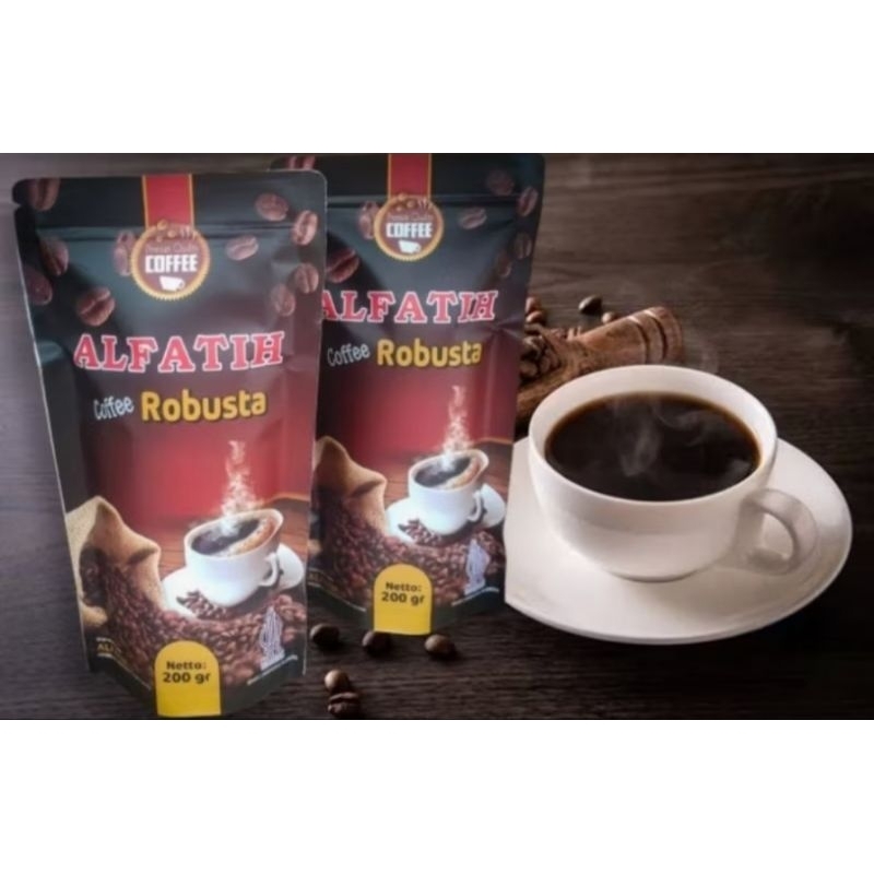 

kopi bubuk robusta 200gr asli tanpa campuran