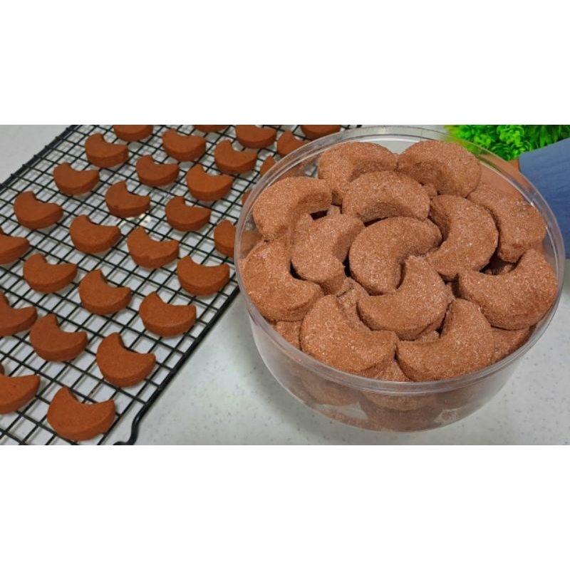 kue putri salju variant coklat
