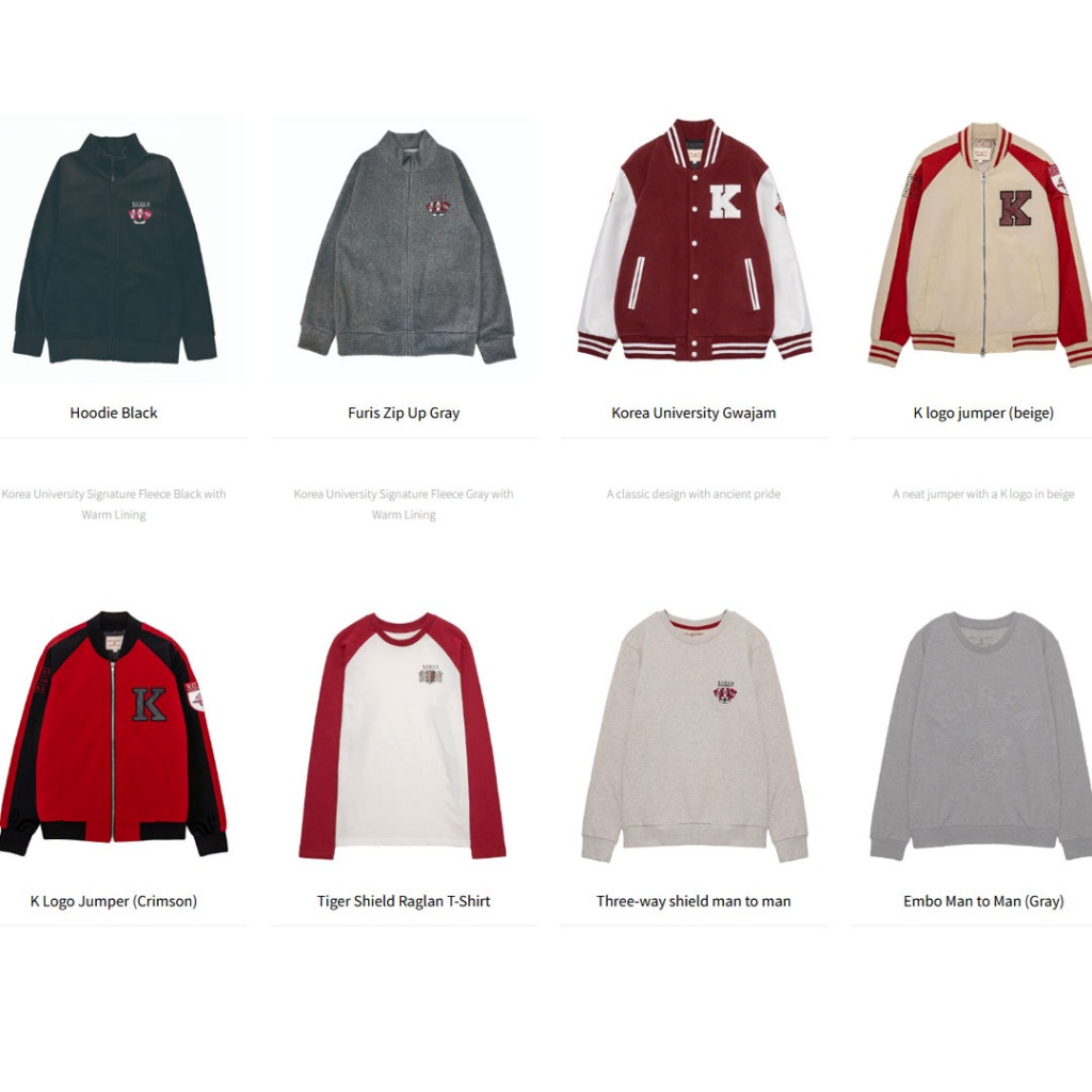 [KOREA UNIVERSITY OFFICIAL]  (Gwajam/Hoodie/T-Shirt/Eco Bag/Hat)