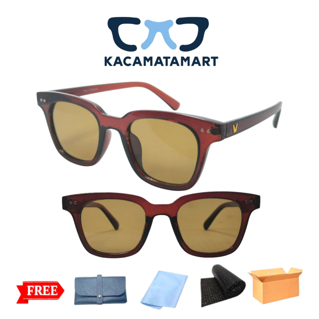 Kacamata Sunglasses Perlindungan UV Untuk Unisex Agar Terlihat Menarik Free Gift - FW524