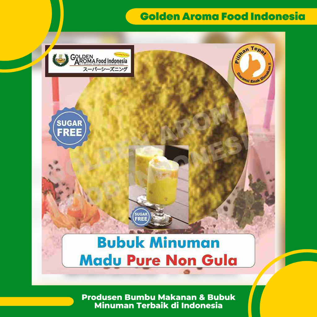 

Bubuk Minuman MADU Pure Non Gula 1Kg Madu No Sugar Tanpa Gula Drinking Powder Enak Murah Halal GAFI