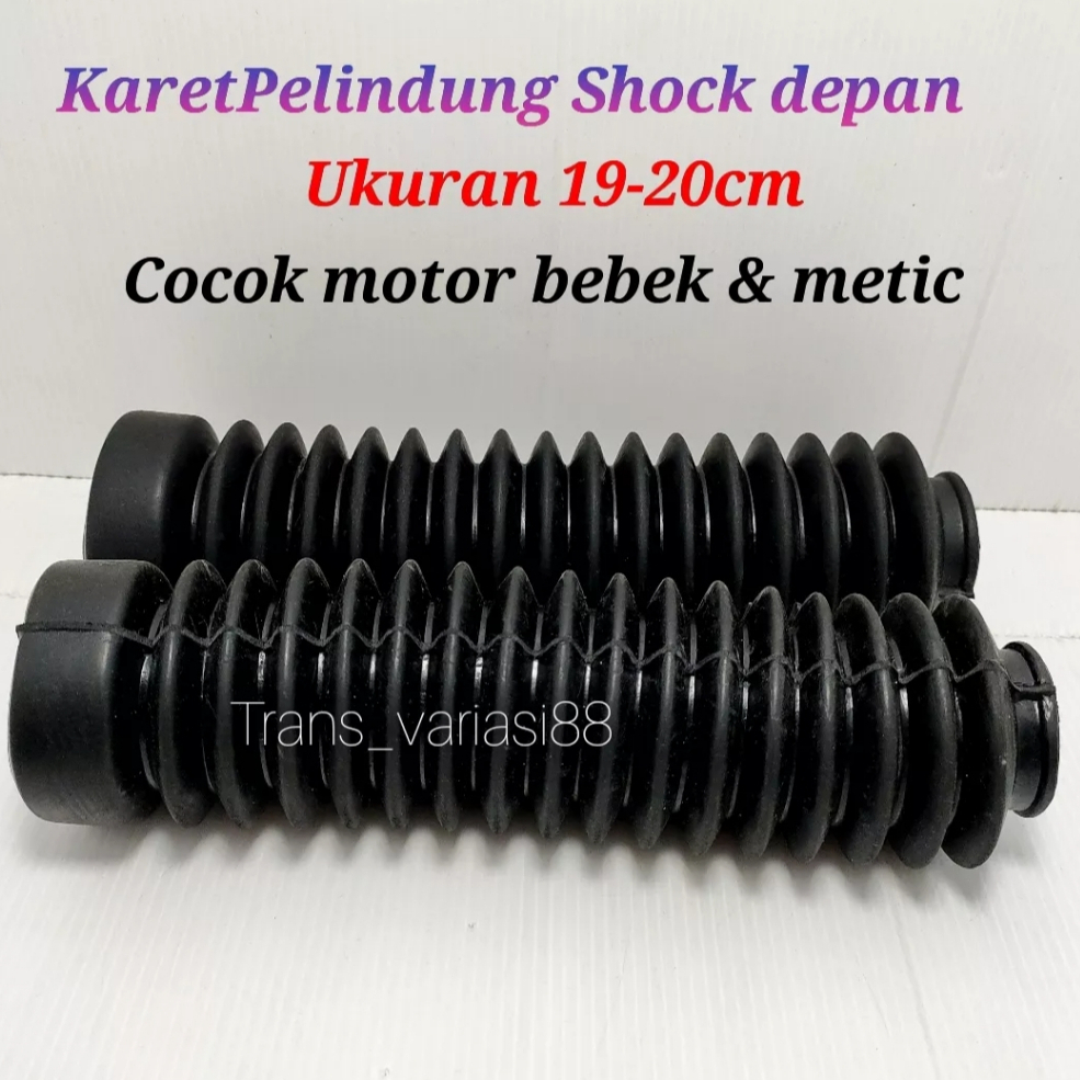 Karet Tutup Tele AHRS Cover Shock Depan KLX - Rubber Shockbreaker Universal Motocross Sport Trail / 