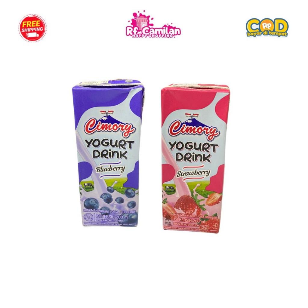 

[RF_CAMILAN] Cimory Yoghurt Drink 200ml Bluberry Strawberry Cemilan Anak Minuman