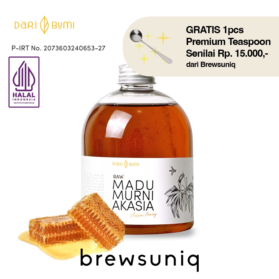 

Brewsuniq X Dari Bumi Madu Murni Akasia 350gr 650gr Raw Honey Asli