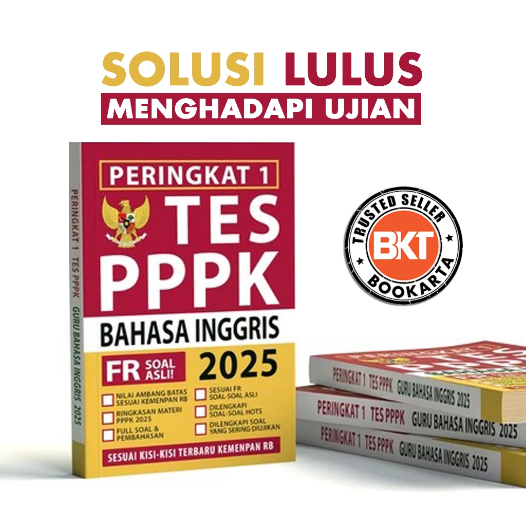 BUKU PERINGKAT 1 PPPK GURU BAHASA INGGRIS 2025 TERLENGKAP