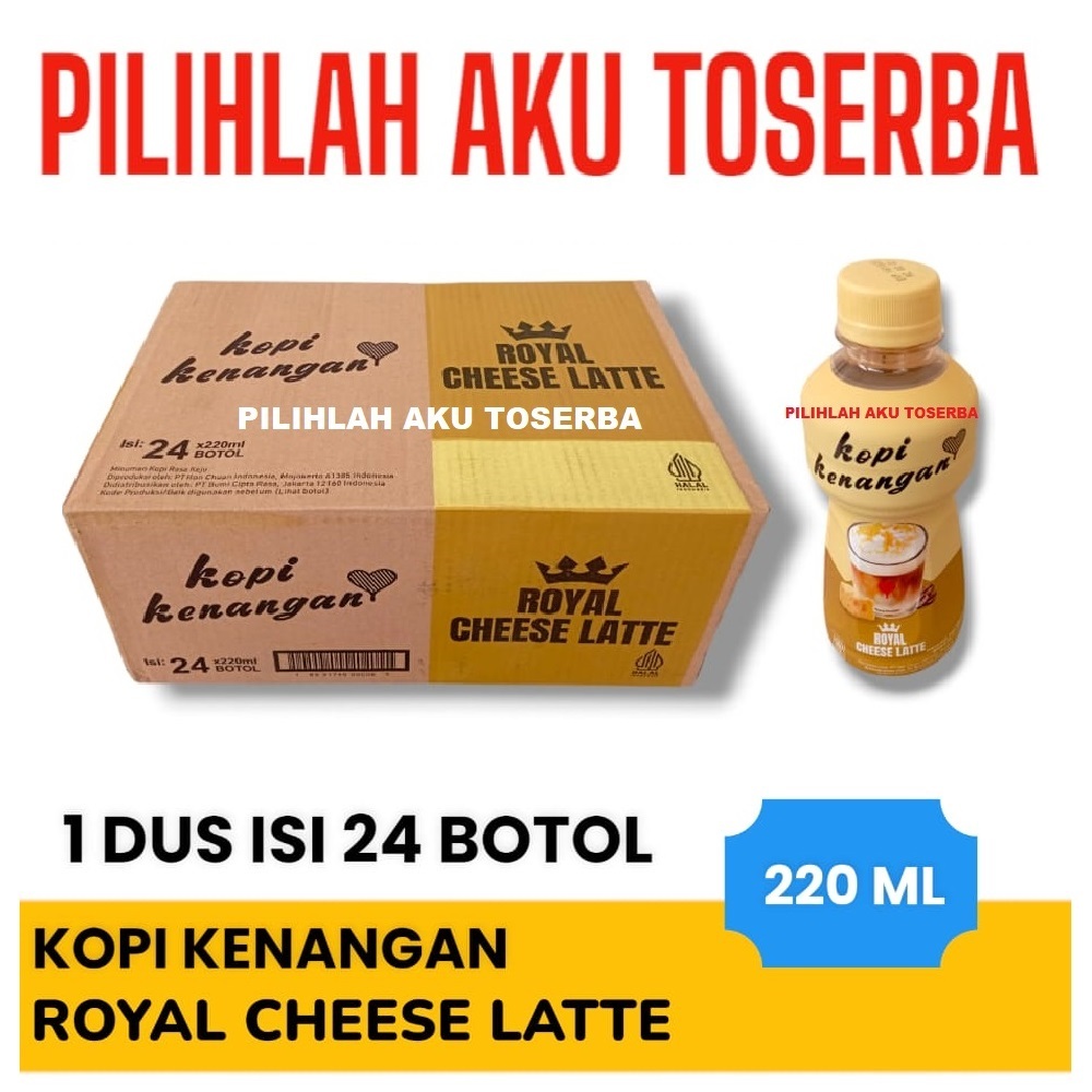 

KOPI KENANGAN ROYAL CHEESE LATTE 220 ml - ( 1 DUS isi 24 )