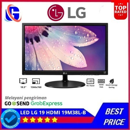 Monitor LED LG 19" HDMI 19M38L-B