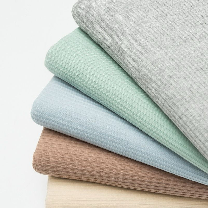 [READY] Kain Premium 3M Soft Rib Knit Stretch Adem Lembut High Quality Kain Rib Knit Katun Melar