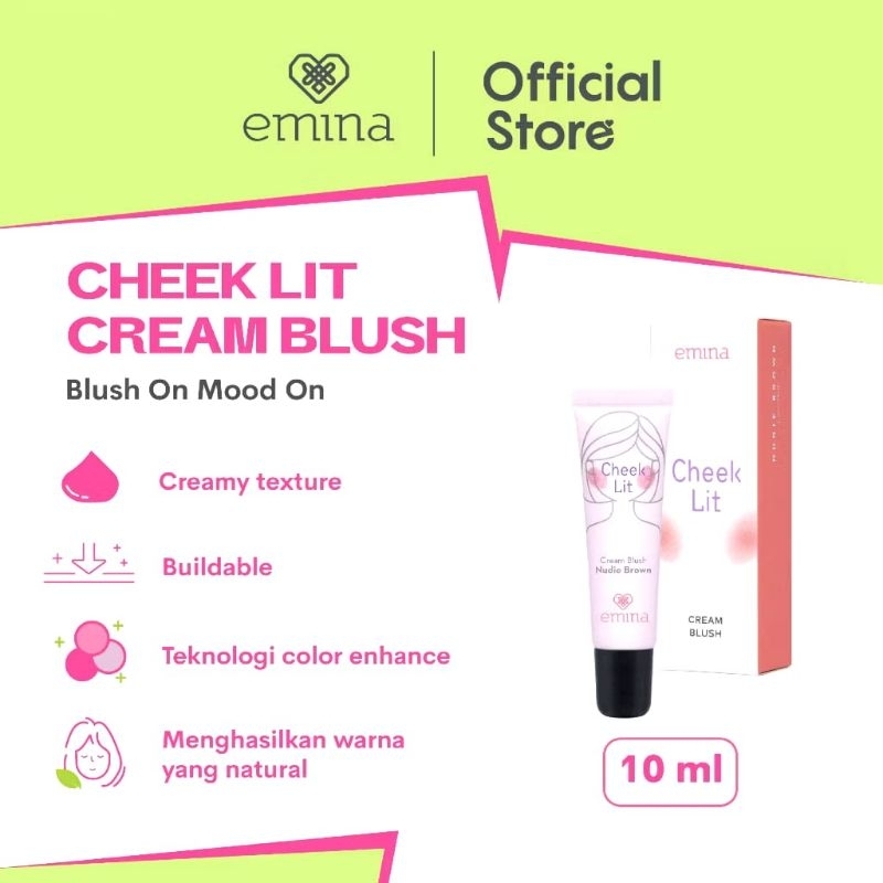 EMINA Emina emina - EMINA Emina Cheek Lit Cream Blush - Emina Cream Blush - Cream Blush Emina, Cream