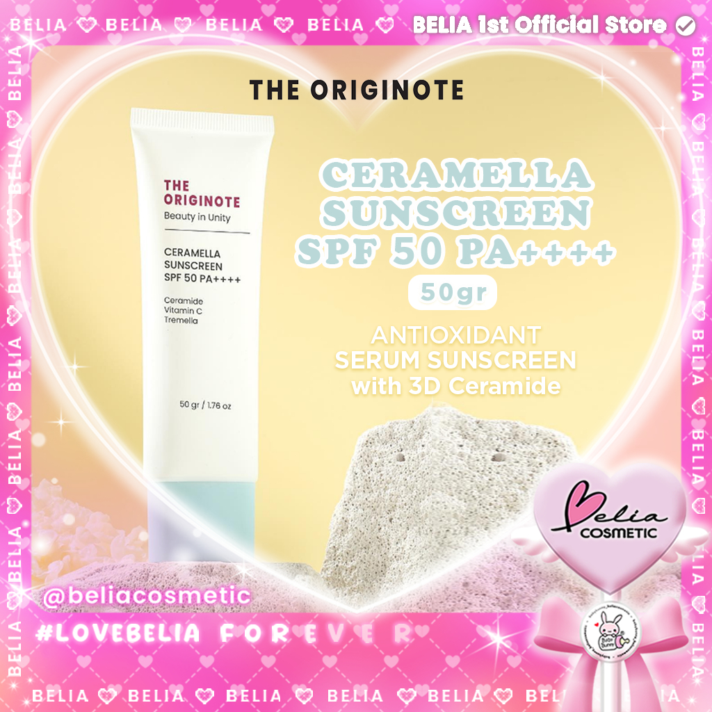 ❤ BELIA ❤ The Originote Ceramella Sunscreen SPF50 PA+++ 50gr | Melindungi dari Sinar Matahari