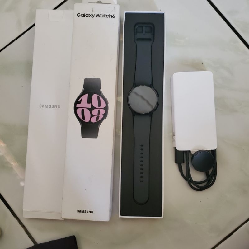 [bekas] Fullset SEIN Samsung galaxy Watch6 40mm Black/Graphite/Hitam