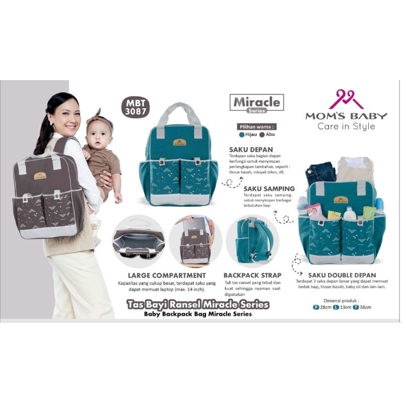Mom’s Baby Tas Bayi Kecil,Medium,Besar/Tas Ransel