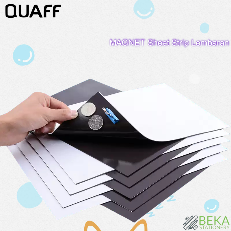 Magnetic Sheet A4 1mm – Polos/Tanpa Stiker & Magnet Lembaran dengan Perekat, Bisa Digunakan sebagai 
