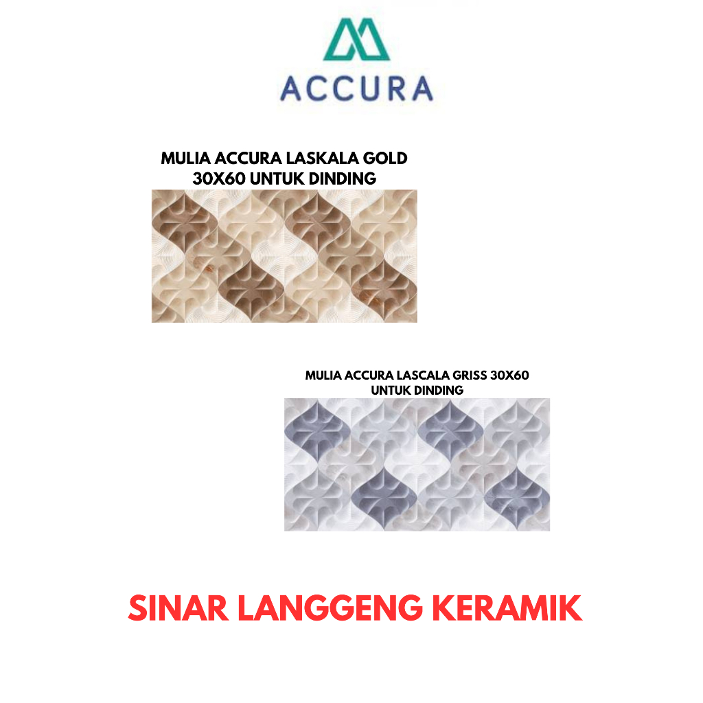 MULIA ACCURA ALASCA GRISS 30X60 KERAMIK DINDING