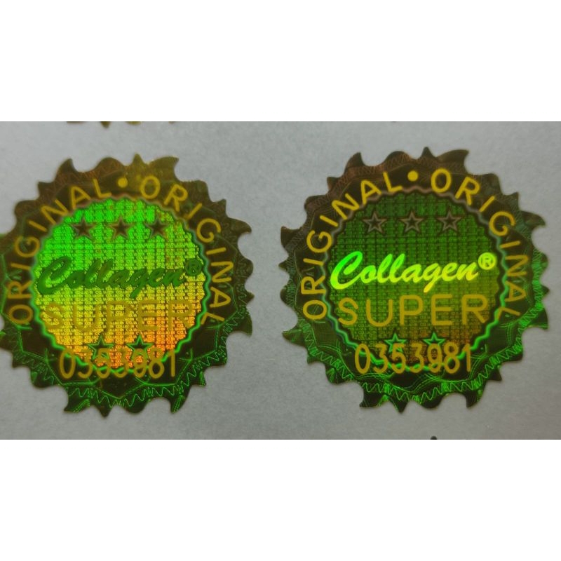 

stiker hologram Colagen