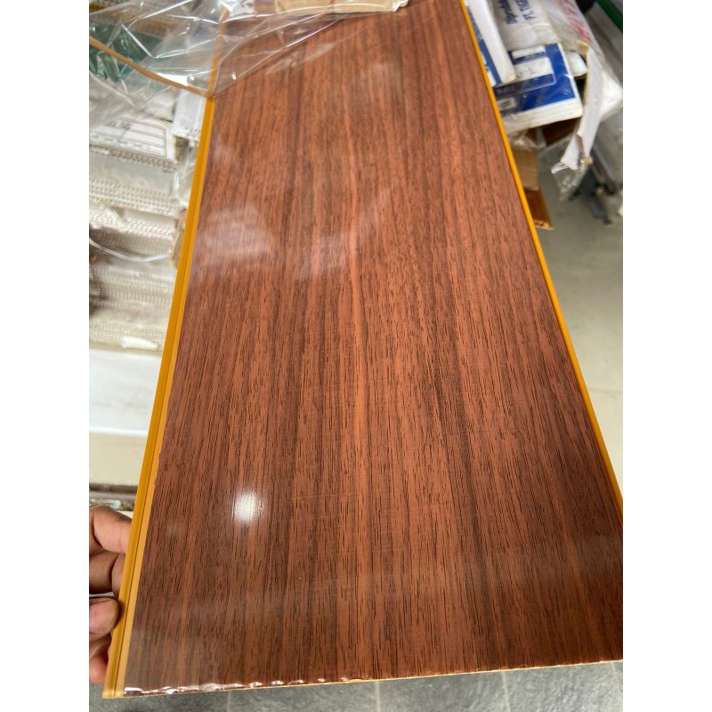 plafon pvc coklat motif serat kayu glossy SF 292 (PERLEMBAR)