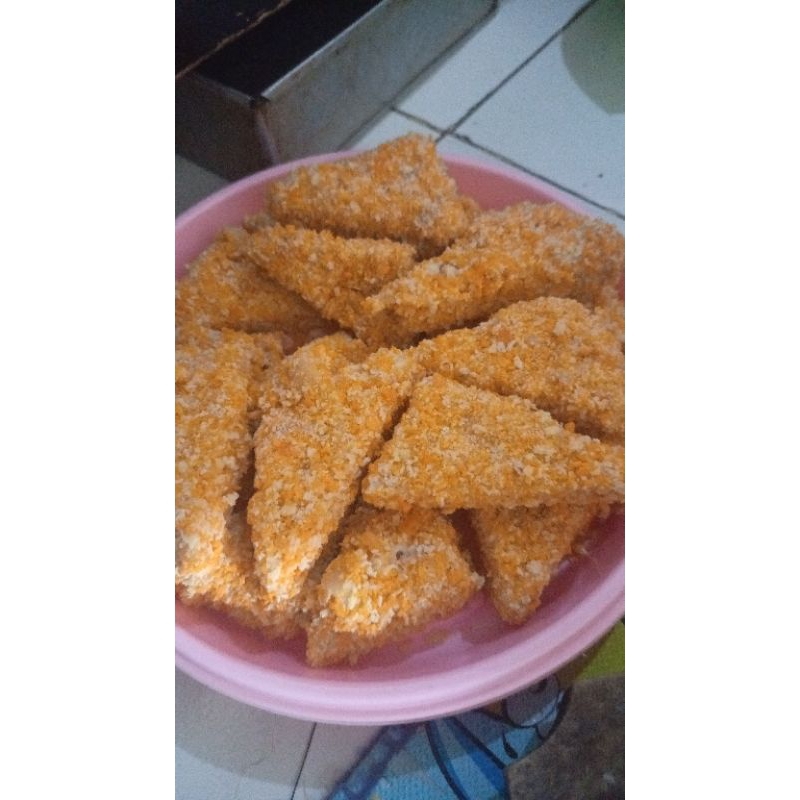 

Nugget makaroni sosis/frozen food/siap saji/cemilan sehat