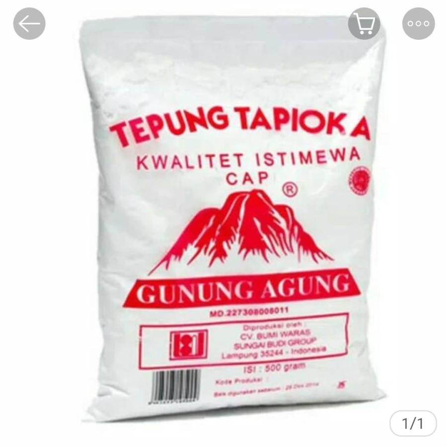 

Tepung Tapioka Gunung Agung 500 gram
