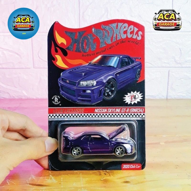 Hot Wheels RLC Nissan Skyline GTR R34 BNR34 Purple Red Line Club